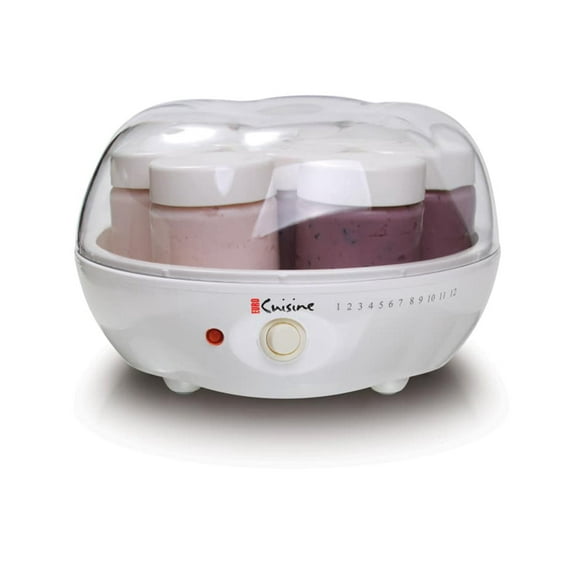 Euro Cuisine YM80 Electric Yogurt maker with 7 glass jars