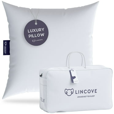 Euro Down Pillow - 625 Fill Power, 500 Thread Count - 100% Cotton Shell, 20'x20"