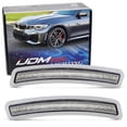 thumbnail image 1 of Euro Frosted White Clear Front Bumper Side Marker Reflex Lens For BMW 2019-2022 G20 3 Series 320i 330i 340i M340i, Replace OEM Amber Reflectors, 1 of 7