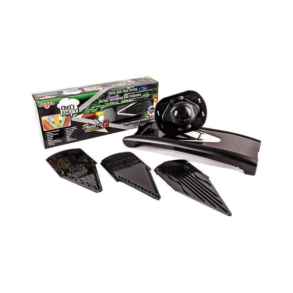 Euro-Gourmet Chef's Envy Professional Kitchen Stainless Steel V-Slicer + Bonus Recipes - Thick and Thin Slicing Vegetable & Fruits, Food Cutter, Chopper & Shredder Dicer