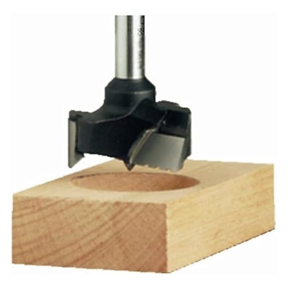 Euro-Hinge Boring Bit 20mm HW - Woodworking Hole Saw for Cabinet Doors & Furniture - Precision Router Bit with 8mm Shank, GL 54.5mm