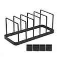 thumbnail image 1 of Euro Kitchen Organizer for Plates, Cutting Boards Bakeware Reusable Containers, and Lids Holder Rack Black, 1 of 8