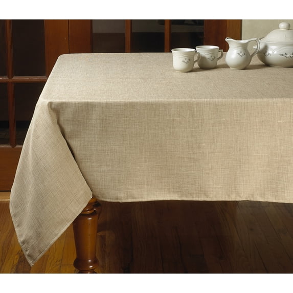 Euro Linen Vintage Design Tablecloth - 60" x 140" - In Oatmeal