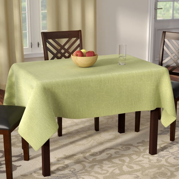 violet linen euro vintage design tablecloth, 60" x 95", mint