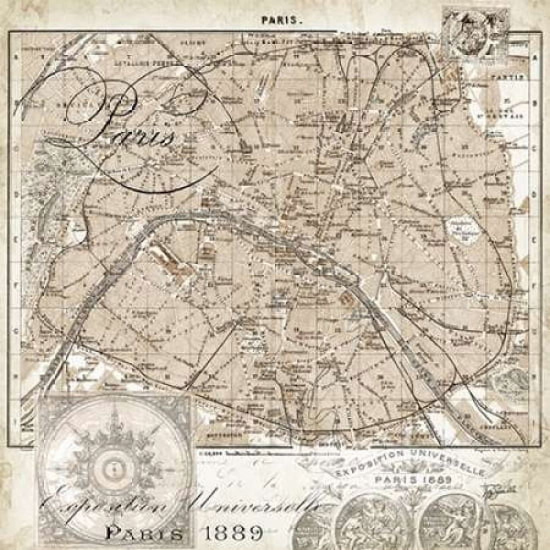 Euro Map I Canvas Art - Tre Sorelle Studios (24 x 24)