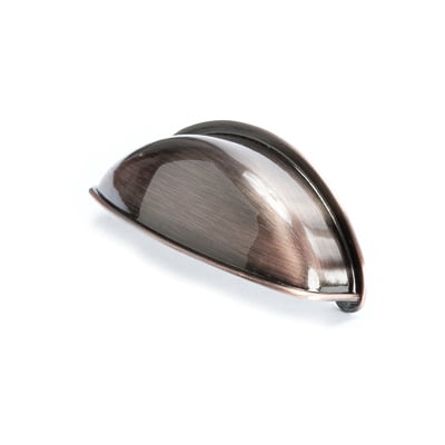 Euro Moderno 64mm CC Brushed Antique Copper Cup Pull Box of 25