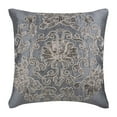 thumbnail image 1 of Euro Pillow Cases, Gray Euro Shams 26x26 inch (65x65 cm), Silk European Pillow Covers, Abstract, Medallion, Turkish, Floral, Zardozi, Contemporary Euro Size Pillow - Ottomon Dome, 1 of 3