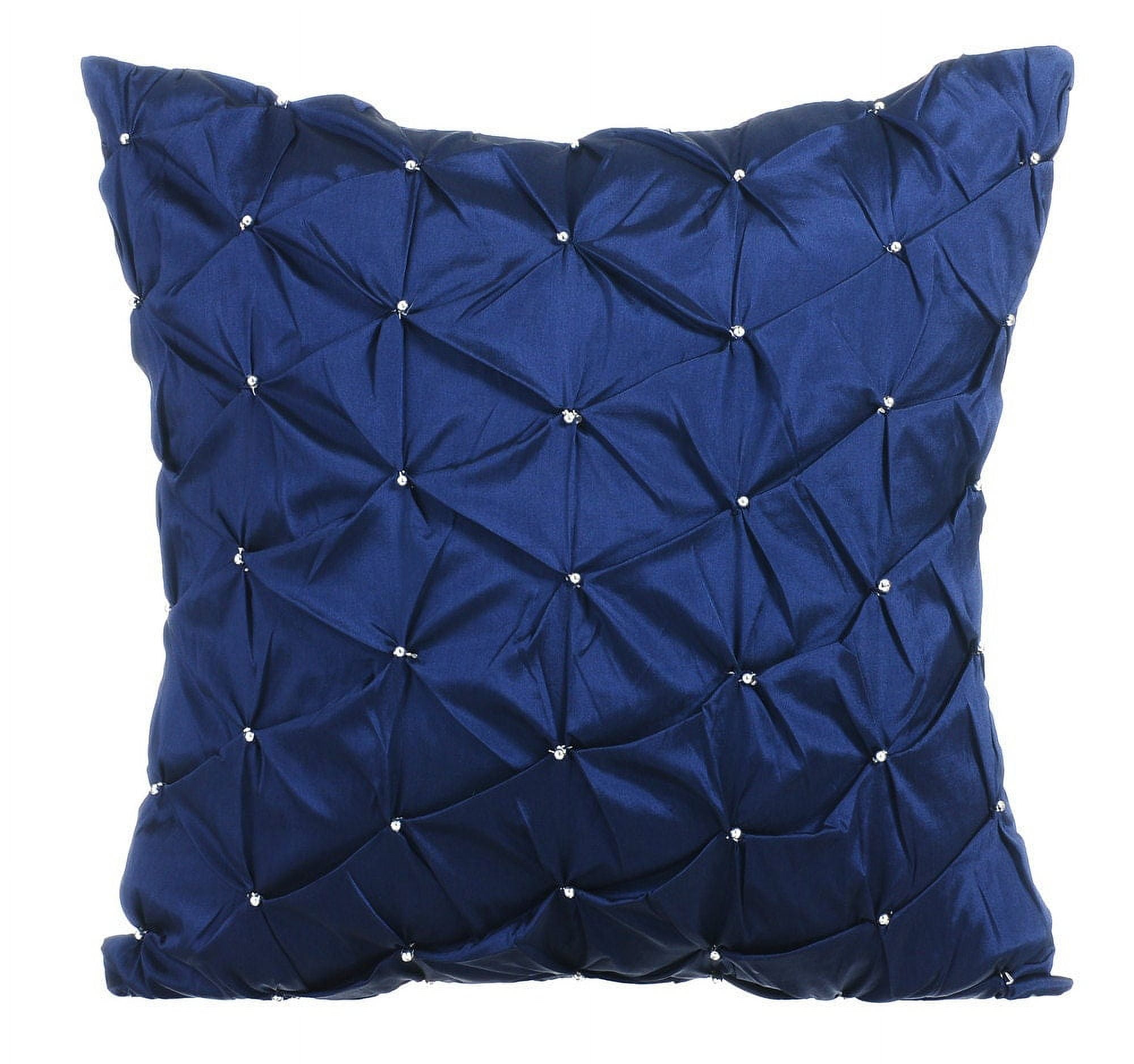 Euro Pillows, Navy Blue European Pillow Shams 26x26 inch (65x65 cm ...