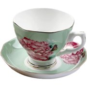 Euro Retro Bone China Coffee Cup Sets Ceramic Porcelain Tea Cup Set Afternoon Tea Party Wedding Gift Home Drink Ware