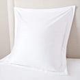 thumbnail image 1 of Euro Sham Covers 26x26 Set of 2 White 600 Thread Count 100% Egyptian Cotton Pack of 2 Euro 26x26 Pillow Covers Cushion Cover Cases Soft Skin Friendly European Size Decorative Square Pillow Shams, 1 of 6
