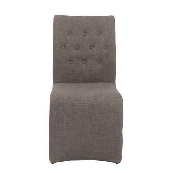 Euro Style 38644DKGRY Zad Side Chair - Dark Gray