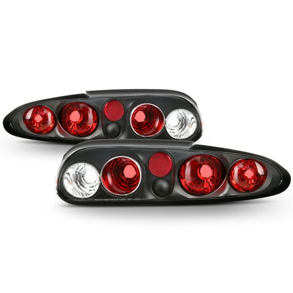 Euro Style Black 1993-2002 Chevy Camaro Tail Lights Brake Lamps 93-02 Left+Right