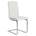 thumbnail image 1 of Eurostyle Cinzia Dining Chairs, White/Chrome, Set Of 2 Chairs, 1 of 8