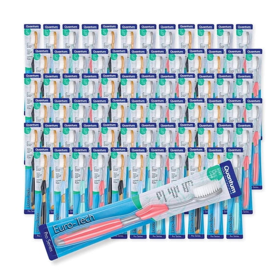 Euro TECH Ultra Fine NG01 Bulk Toothbrush - 72 CT ( Box of 72 Toothbrushes) Original, Multiple Colors, 1.0 Count