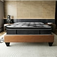 thumbnail image 1 of Euro Top 14in Full Size Mattress, Dark Gray For A Peaceful Sleep Soothing Slumber Environment, 1 of 2