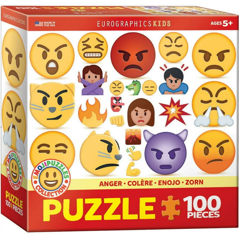 EuroGraphics Anger Emoji (100 Piece) Puzzle, Multi EuroGraphics Anger Emoji  (100 Piece) Puzzle 100 Piece Puzzle - Walmart.com