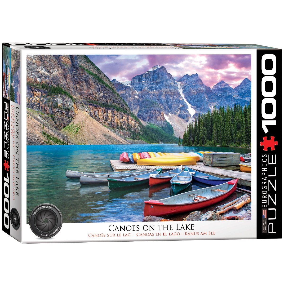 EuroGraphics Canoes on The Lake Jigsaw Puzzle (1000-Piece)