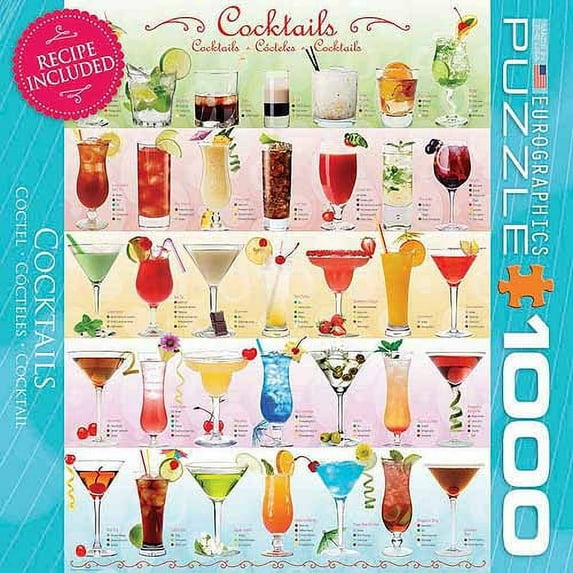 EuroGraphics Cocktails 1000-Piece Puzzle