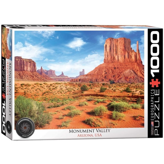 EuroGraphics Monument Valley 1000-Piece Jigsaw Puzzle Iconic American Southwest Landscape, White (Model 60005514)
