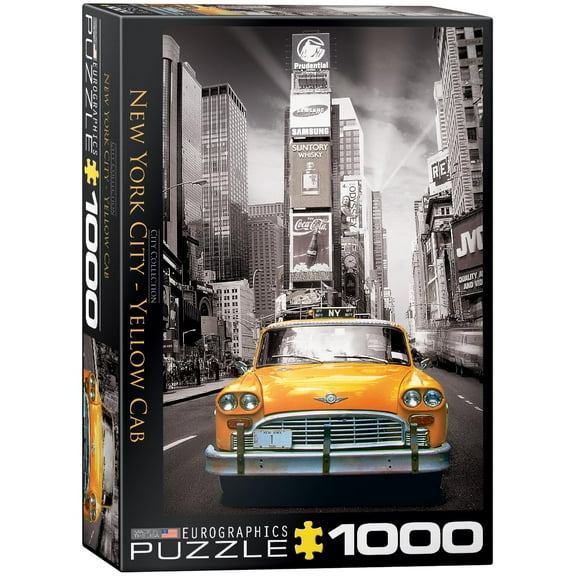 EuroGraphics New York City Yellow Cab Puzzle (1000-Piece) (6000-0657)