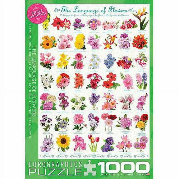 EuroGraphics The Language of Flowers 1000-Piece Puzzle