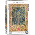thumbnail image 1 of EuroGraphics Tree of Life Tapestry 1000-Piece Jigsaw Puzzle – William Morris Artwork, Nature & Floral Design, 1 of 2