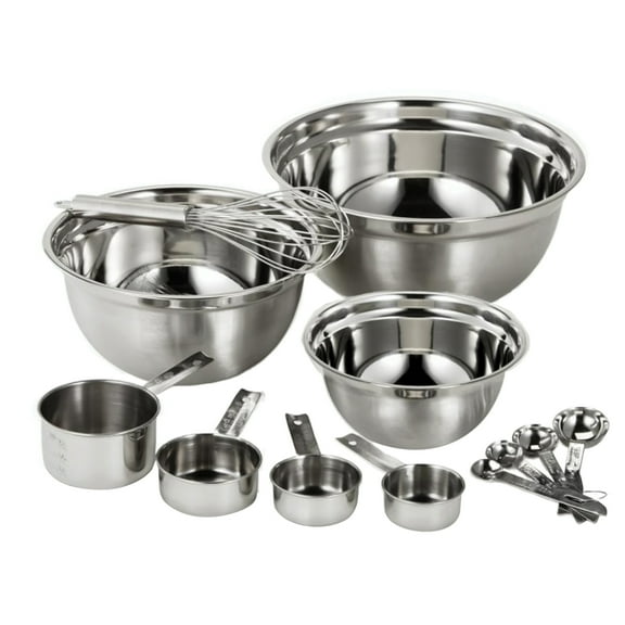 EuroHome 12-Piece Stainless Steel Mix and Measure Set, 3212