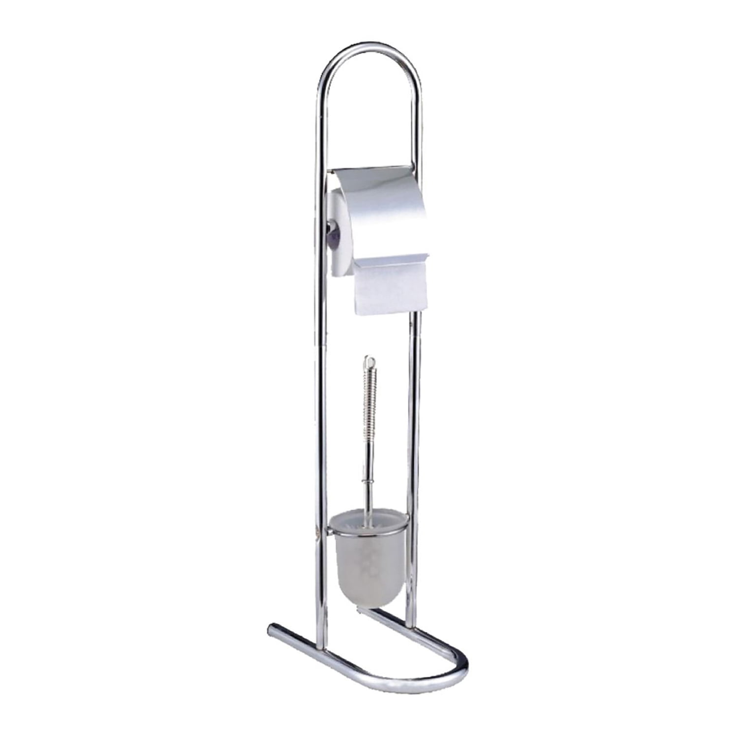 EuroHome Bath 2-in-1 Toilet Brush and Toilet Paper Stand