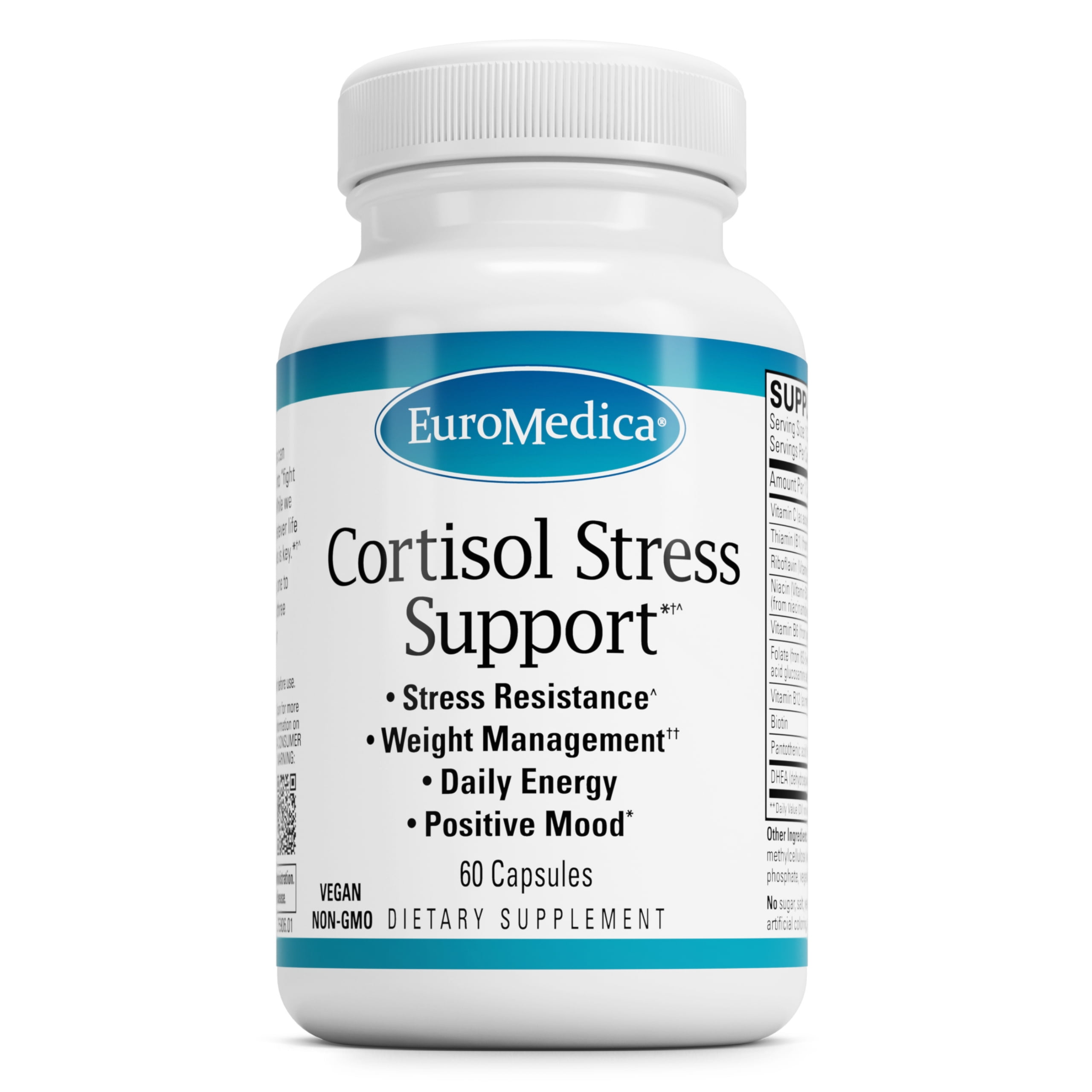 EuroMedica Cortisol Stress Support - 60 Capsules
