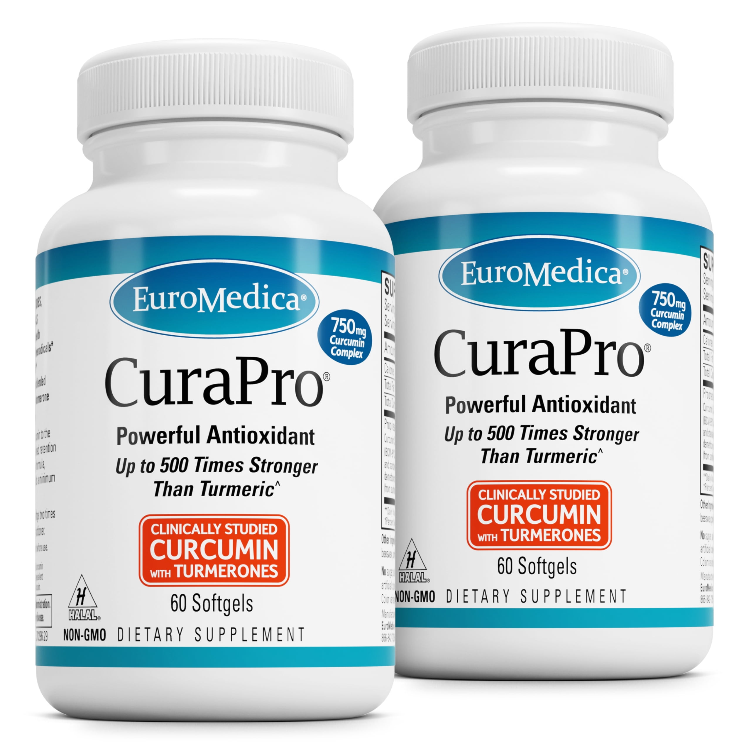 EuroMedica CuraPro - 60 Softgels, 2 Pack (120 Softgels)