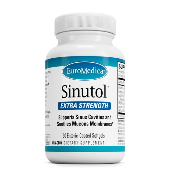 EuroMedica Sinutol Extra Strength - 30 Enteric-Coated Softgels