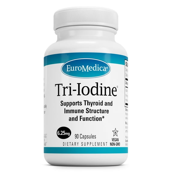 EuroMedica Tri-Iodine - 6.25mg, 90 Capsules