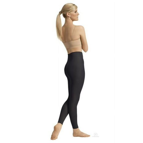 EuroSkins 212-B-S-M Intimates Adult Non-Run Footless Tights, Black - Small & Medium