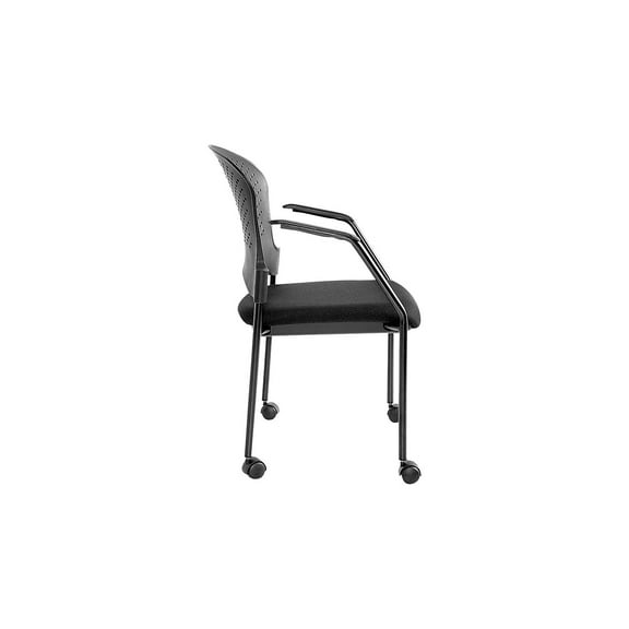EuroTech Breeze Mesh Back Fabric Office Chair Black 2/Carton (FS9070)