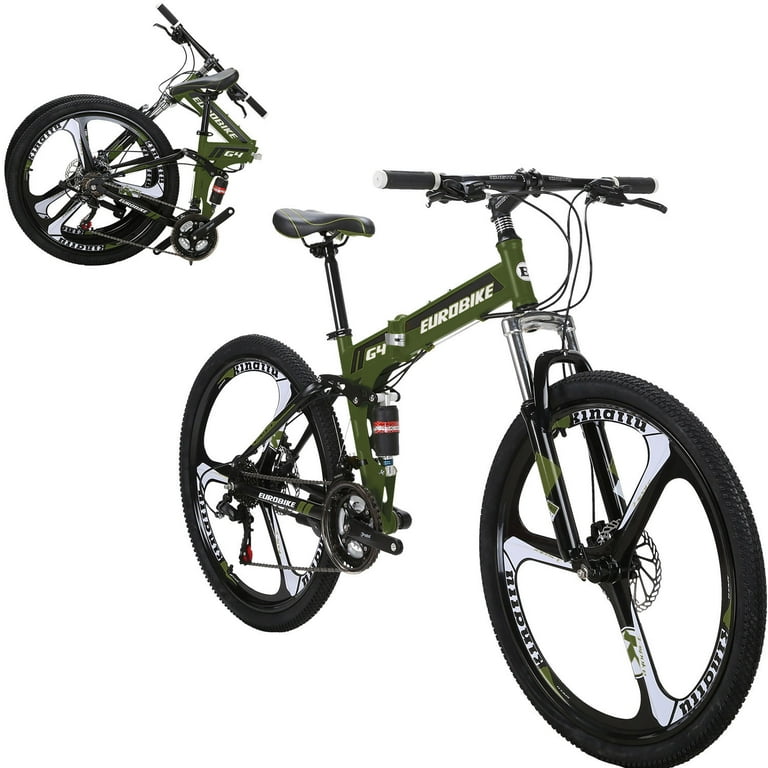 Eurobike G4 Folding Bike for Adults Dual Disc Brakes Full