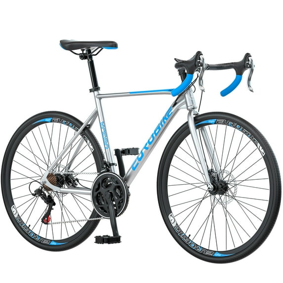 Eurobike XC580 Road Bike, 21 Speed, 700C Racing Bike, Steel Frame, Disc ...