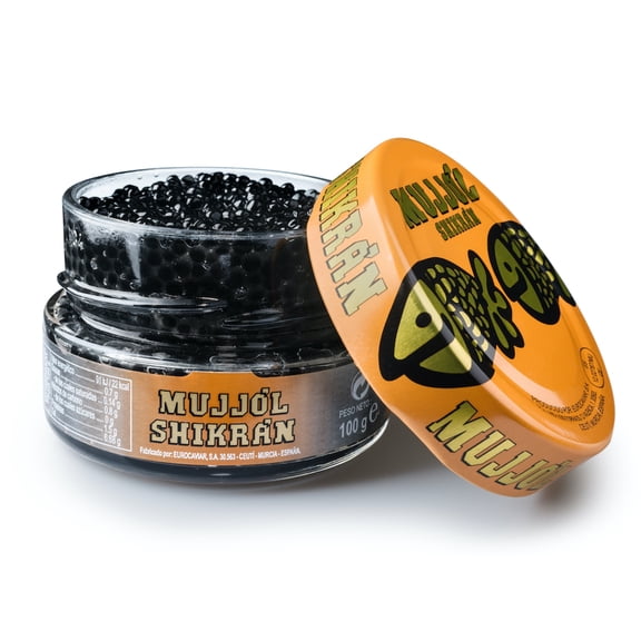 Eurocaviar Shikran Black Mullet Roe Caviar Pearls  Premium Caviar Alternative | 3.52 oz [100g]