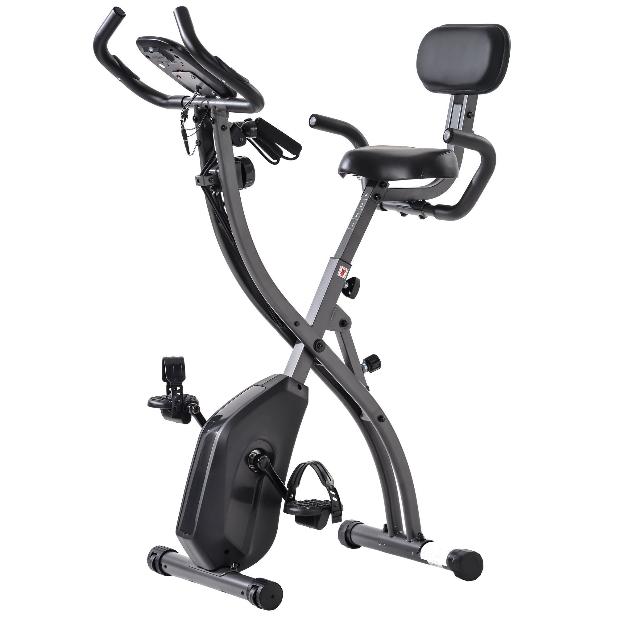 Euroco 3 in 1 Folding Magnetic Upright Fitness Cycle with Arm