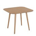 thumbnail image 1 of Euroco 35" Square Dining Table for 2, Solid Wood Kitchen Table for Dining Room, Small Space, Apartment,Home Office,Light Natural, 1 of 7