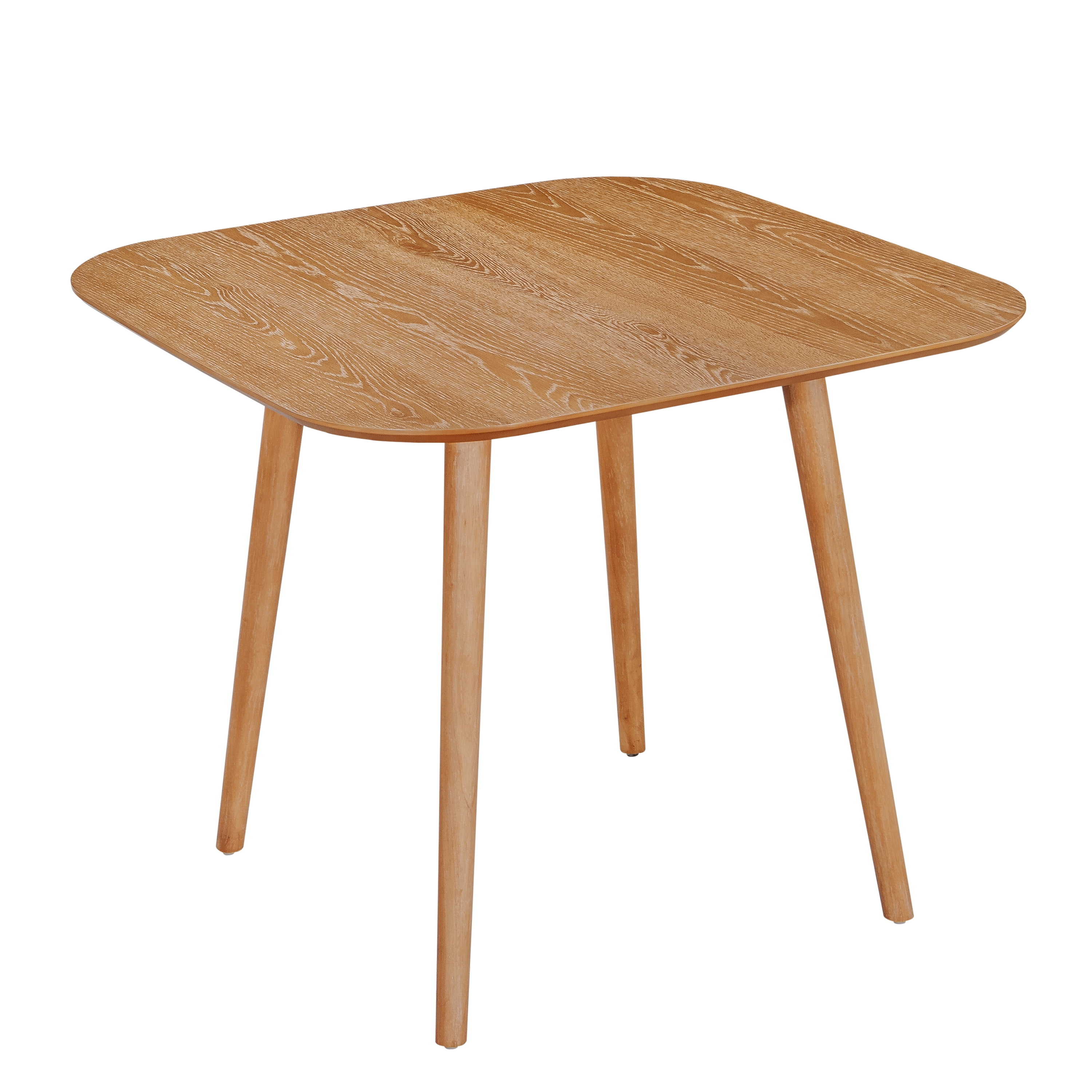 Euroco 35" Square Dining Table for 2, Solid Wood Kitchen Table for Dining Room, Small Space, Apartment,Home Office,Natural