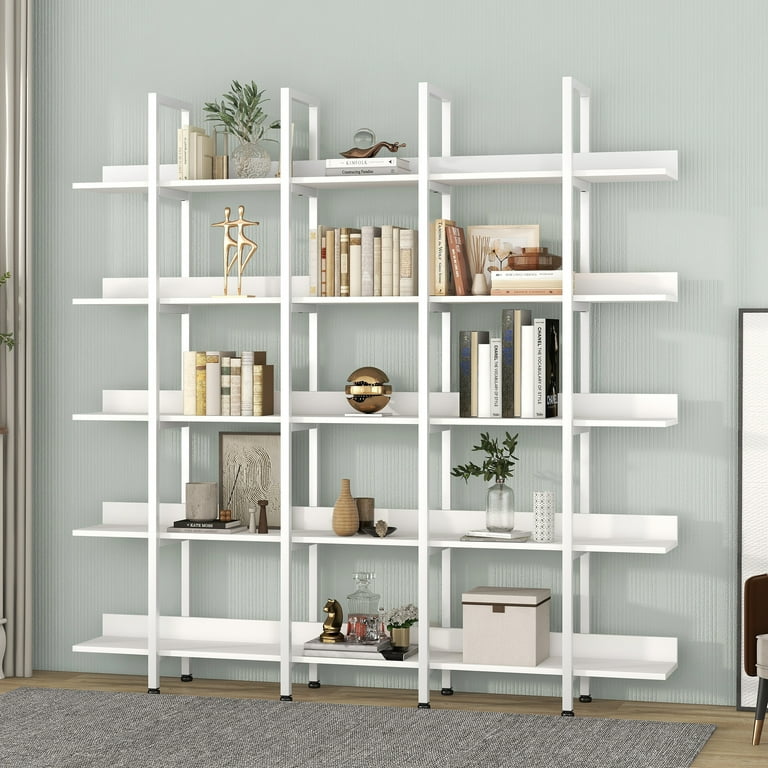 5-Tier Open purchases Shelf Bookcase; White