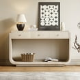 thumbnail image 1 of Euroco 55-Inch Antique Console Table, Rectangular Sofa Table Behind the Couch with 3 Drawers & Bottom Open Storage Shelf,Narrow Entryway Table for Hallway, Living Room, Beige, 1 of 6