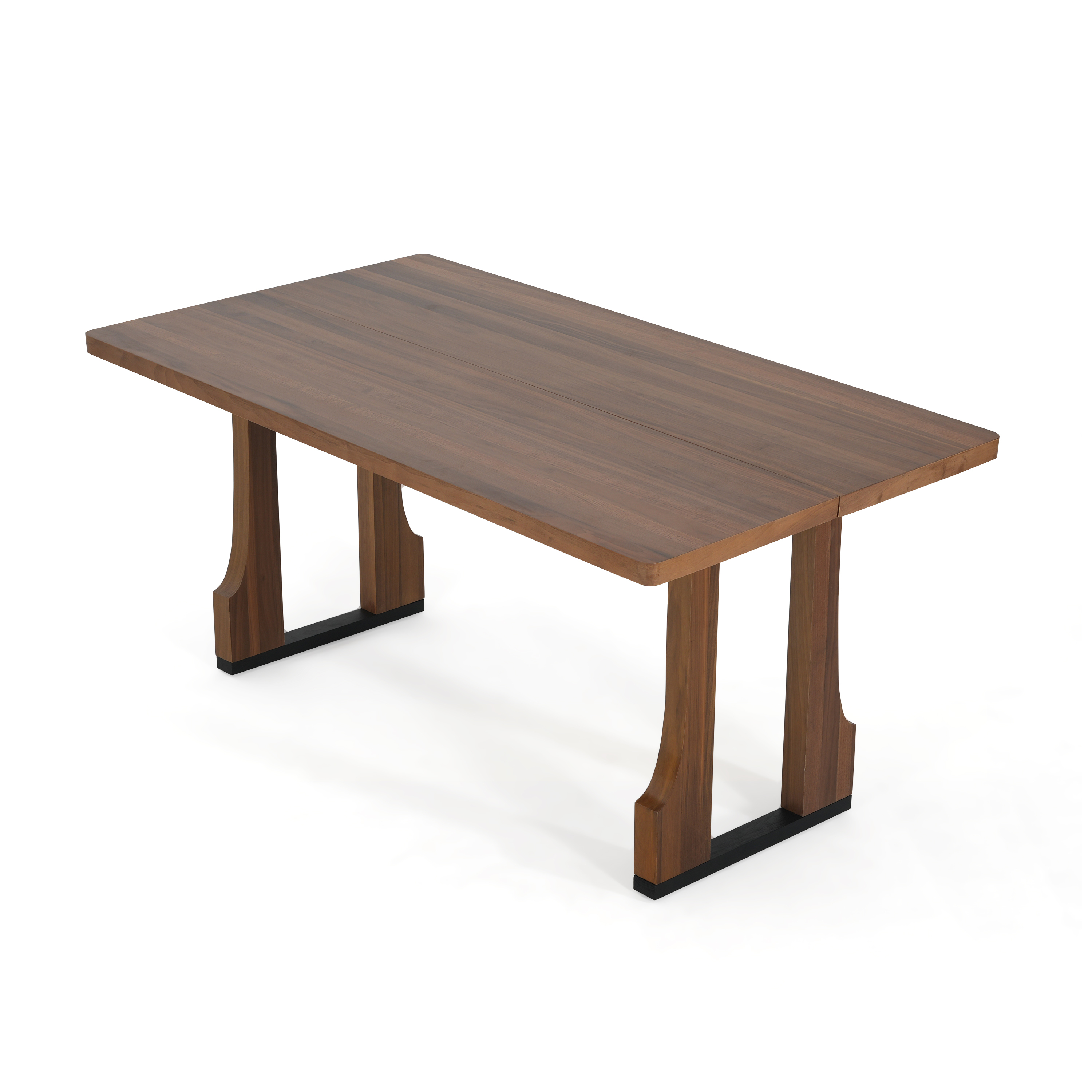Euroco 63" Rectangular Dining Table for 6 People, Wooden Indoor Kitchen Table for Home,Walnut