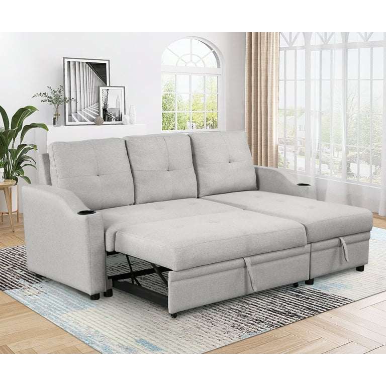 3 seater sofa bed with storage chaise new arrivals