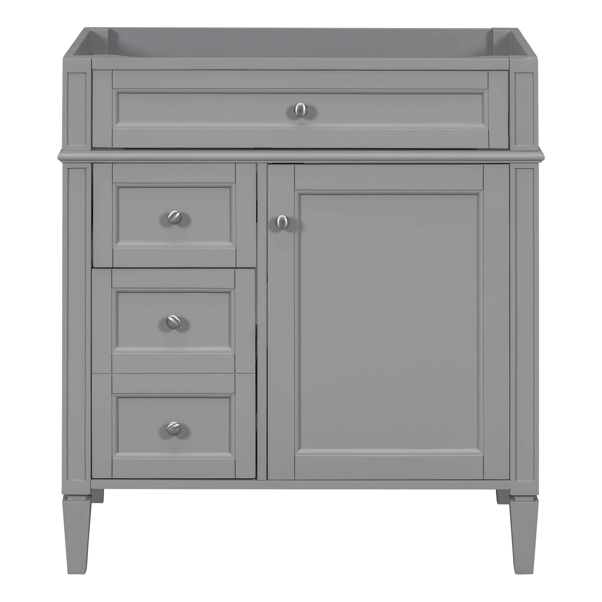 Euroco Modern Bathroom Vanity with Tip-Out Drawer, Cabinet Door Organizer, Soft-Close Drawers (NOT INCLUDE BASIN)