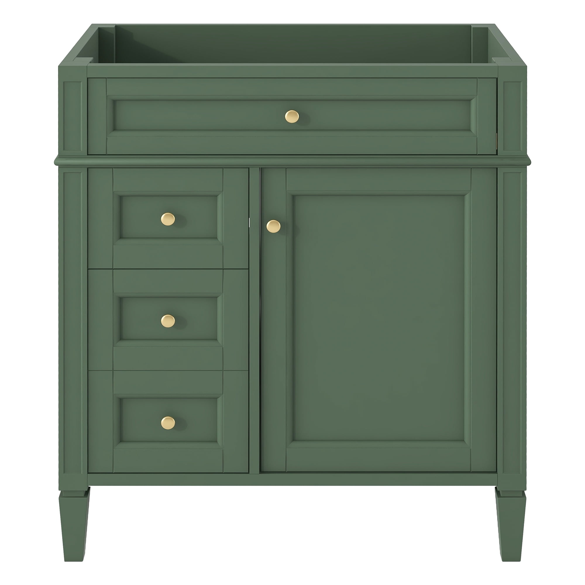 Euroco Modern Bathroom Vanity with Tip-Out Drawer, Cabinet Door Organizer, Soft-Close Drawers (NOT INCLUDE BASIN)