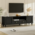 thumbnail image 1 of Euroco Modern Minimalist TV Stand with 2 Cabinets, 2 Drawers, and Open Shelf, Media Console with Anti-Tip Kit, for TVs up to 65", 1 of 9