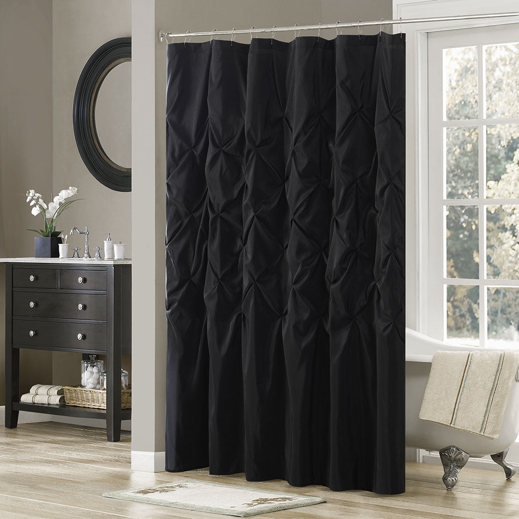 Euroco Tufted Semi-Sheer Shower Curtain