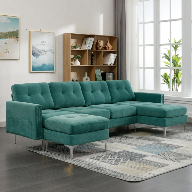 Euroco U Shaped Sectional Sofa With