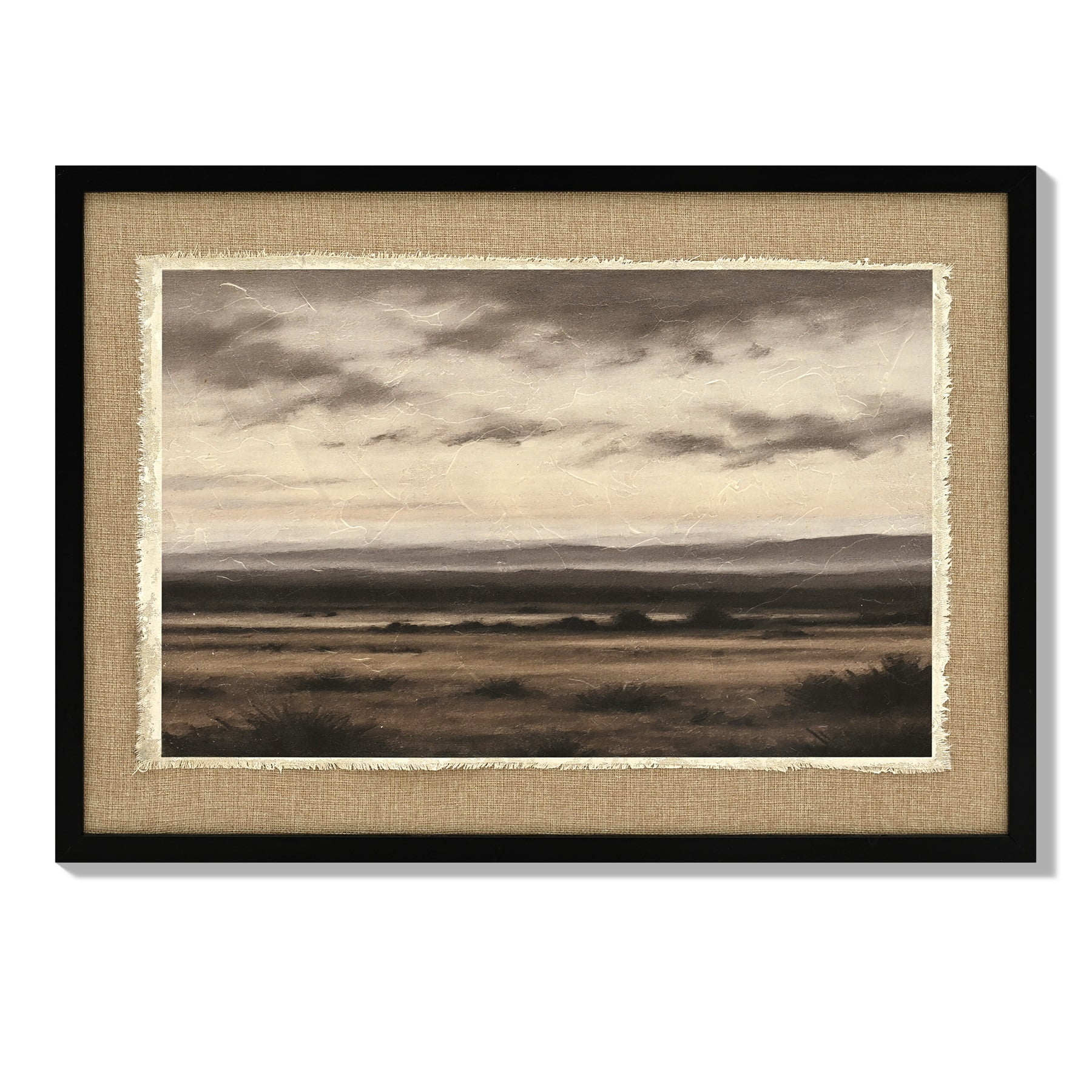 Euroco Vintage Landscape Large Framed Wall Art, Nature Wilderness Scenery Paintings Decor Aesthetic, 20x28 Inch Canvas Print Artwork, Retro Farm Landscape Wall Pictures for Bedroom Living Room